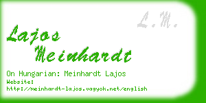 lajos meinhardt business card